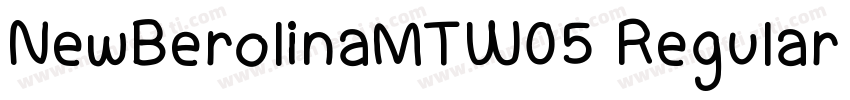 NewBerolinaMTW05 Regular Regular字体转换